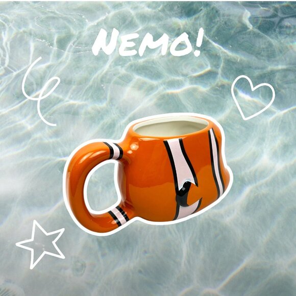 Zak Disney Pixar 3D Finding Nemo Coffee Mug Orange Clown Fish Sculptured - Picture 4 of 16